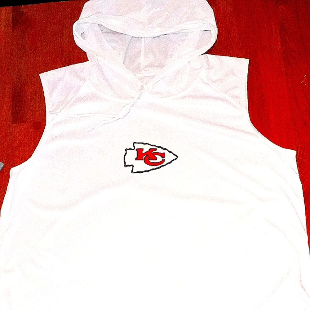 Kansas City Chiefs Sleeveless Hoodie Tank Top New w tags